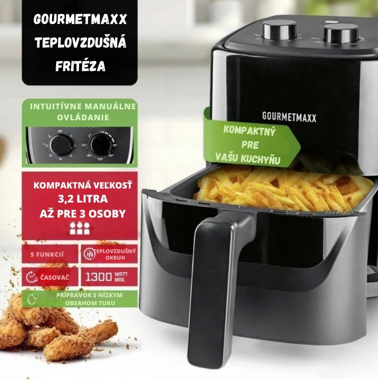 GourmetMaxx Teplovzdušná fritéza 19170 111